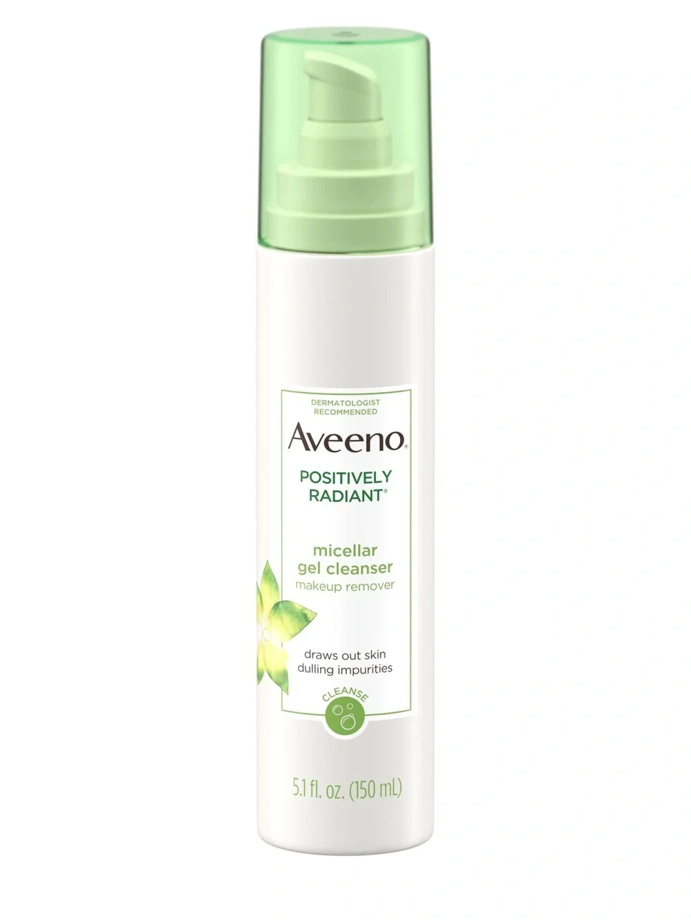 AVEENO POSITIVELY RADIANT MICELLAR GEL FACIAL CLEANSER 5.1 OZ (NEW WITH TAGS)